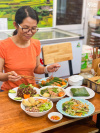 Thưởng thức các món ăn thực dưỡng siêu ngon tại Nhà Hàng Lá Tía Tô - 117 Đường Hồng Hà, Quận Tân Bình, Phường 2