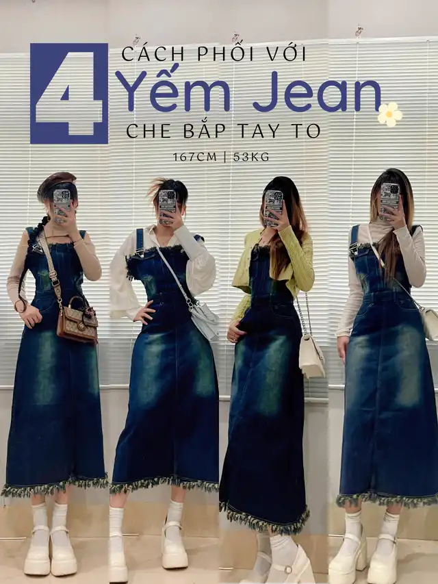 Mix đồ với váy yếm mùa đông vừa ấm vừa xịn sò như gái Hàn | Tin tức Online
