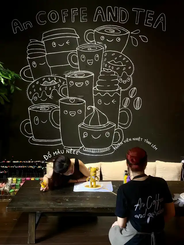 An - Cà phê tô tượng, đổ màu Bearick tại Thủ Đức