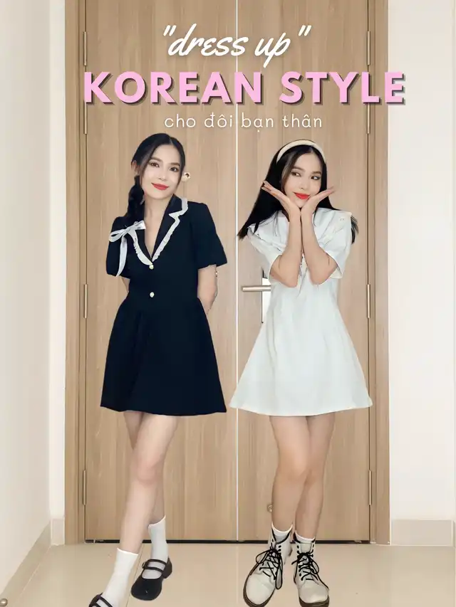 Outfit Korean style cùng “nhỏ bạn thân”
