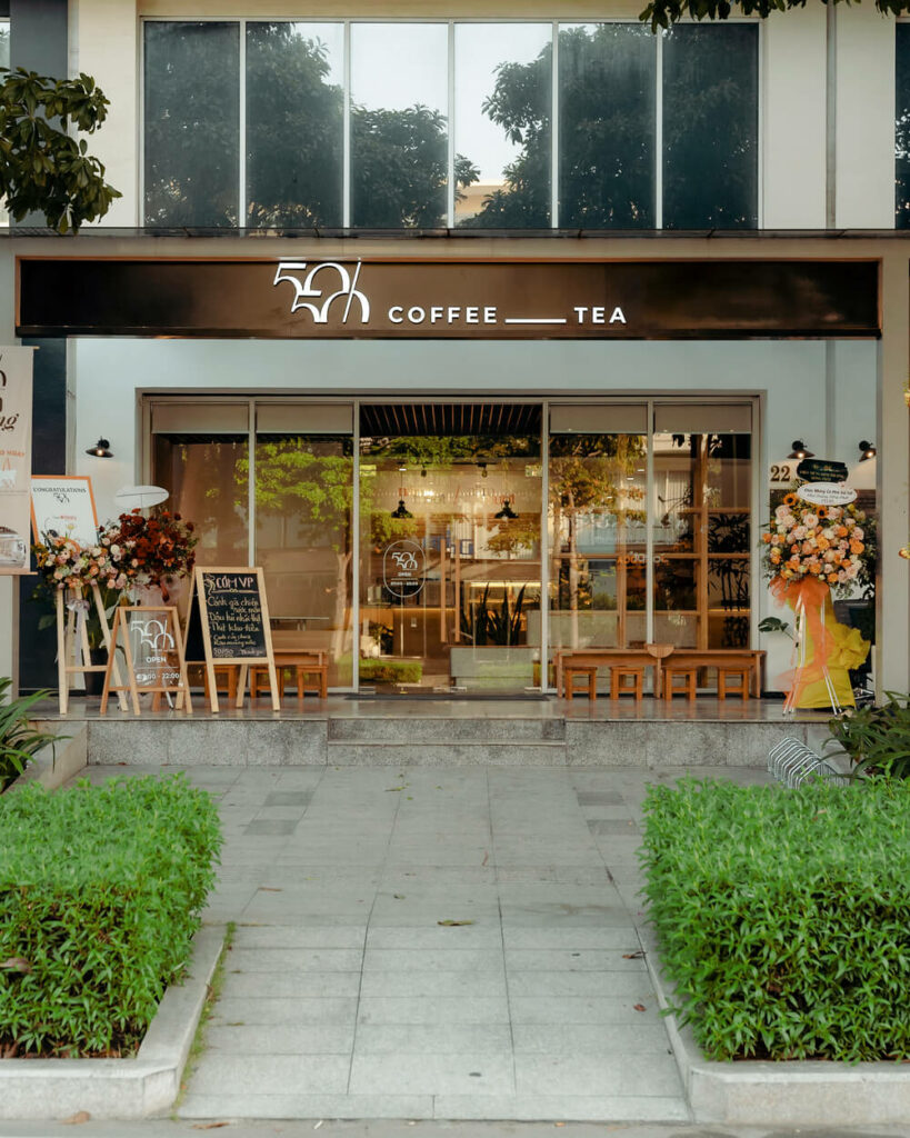 Review quán 50/50 Coffee Tea - 22-24 Nguyễn Cơ Thạch, Khu đô thị Sala, P. An Lợi Đông, Quận 2 (Thủ Đức), TP.HCM