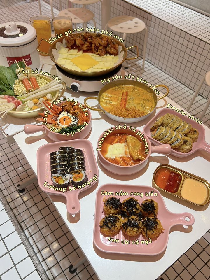 MÊÊÊ Quán ăn Hàn Quốc giá mềm sinh viên checkin đẹp, bữa ăn hàng ngày, tụ tập sinh nhật, gia đình ăn tối đều ngon