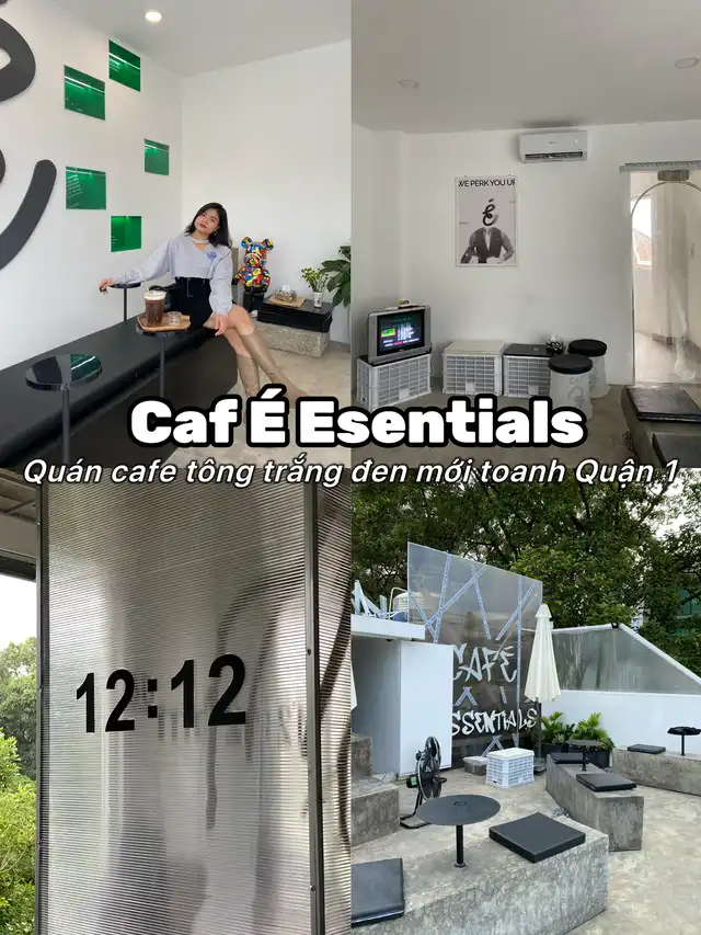 CAF É ESSENTIALS - CAFE TÔNG TRẮNG ĐEN MỚI TOANH