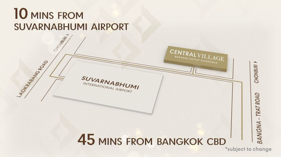 [Central village bangkok - New Mall- suvarnabhumi Airport]