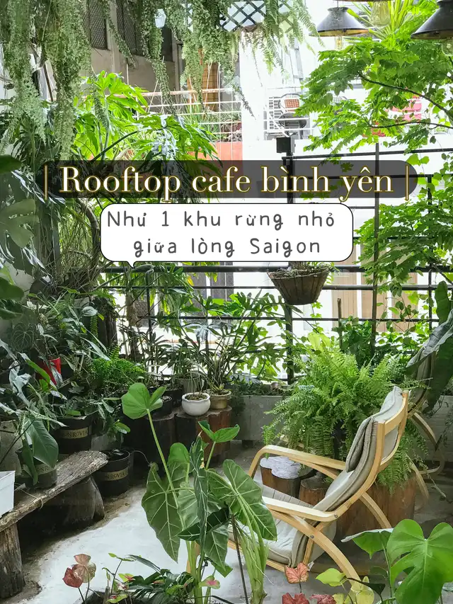 Cà Phê Rooftop Tựa Khu Vườn Nhỏ Giữa Lòng Sài Gòn
