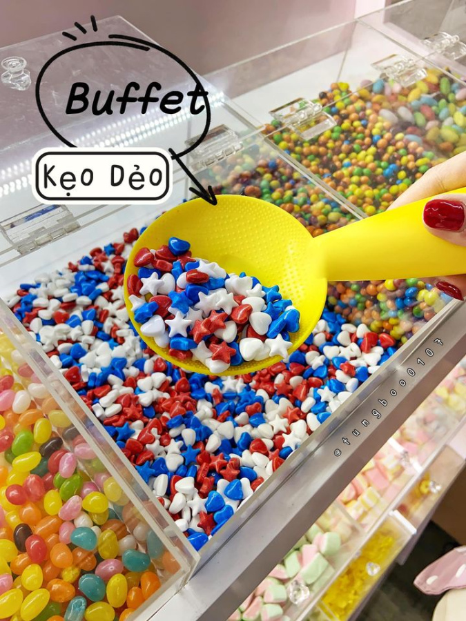 Buffet kẹo dẻo siêu xinh khu Đống Đa