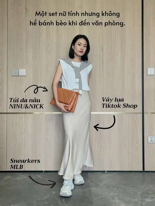 Chân Váy Lụa Hồng Bèo Hoo | Hoo Fashion
