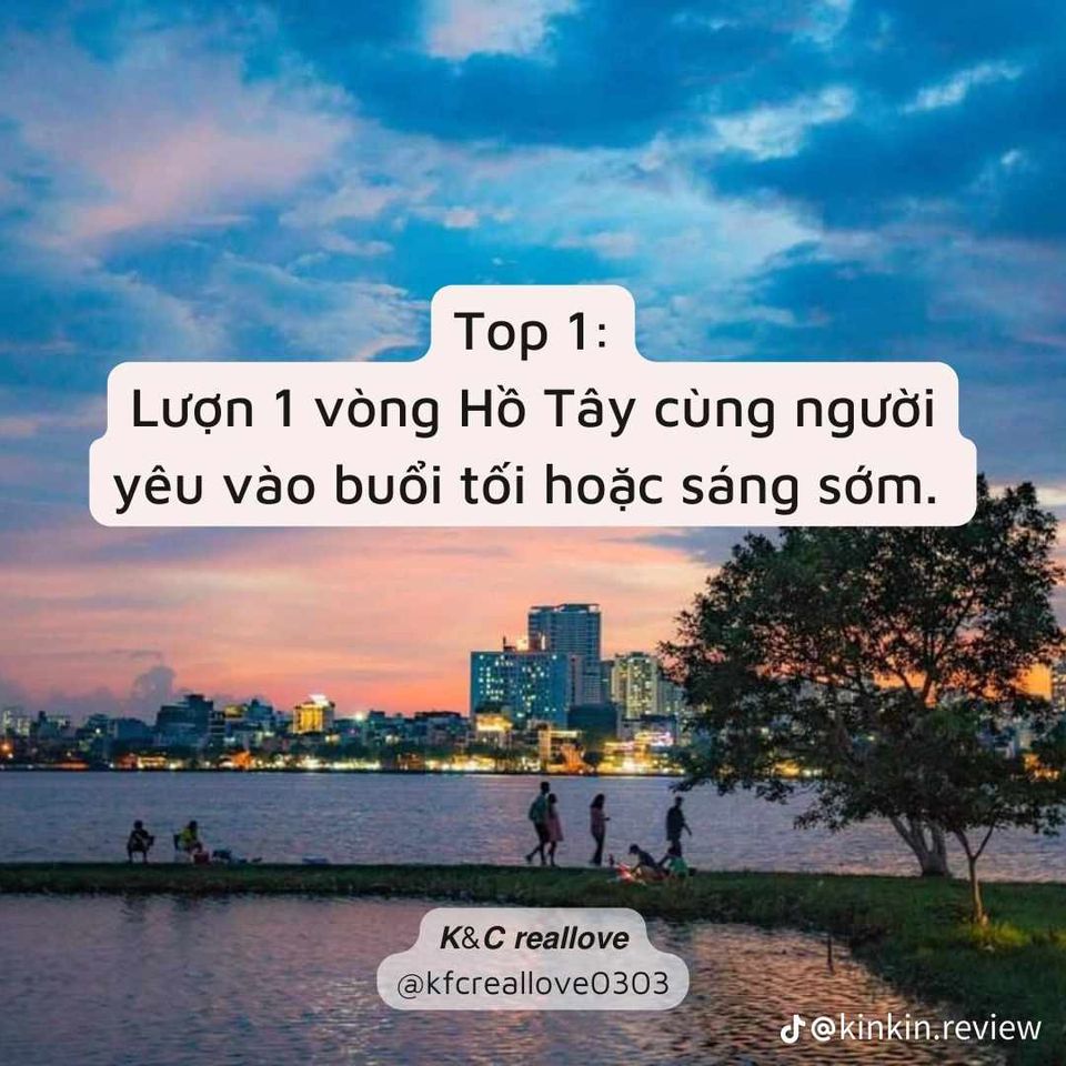 Top 10 điều cần làm khi có người yêu ở Hà Nội