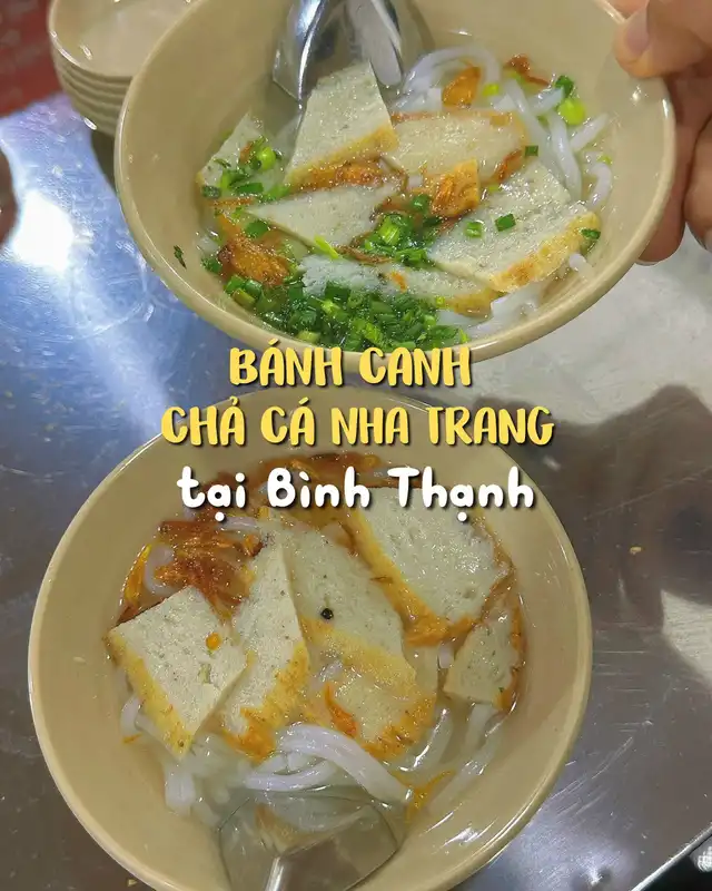 Bánh canh chả cá Nha Trang 12k/1 tô ở Bình Thạnh