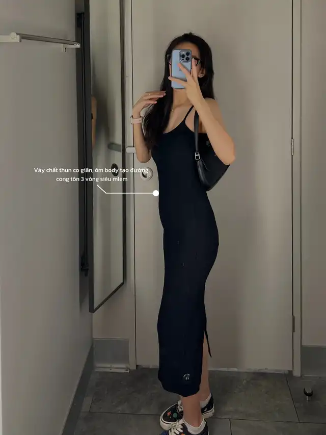 Váy bodycon nhún vải - Màu be nhạt/Kẻ - Ladies | H&M VN