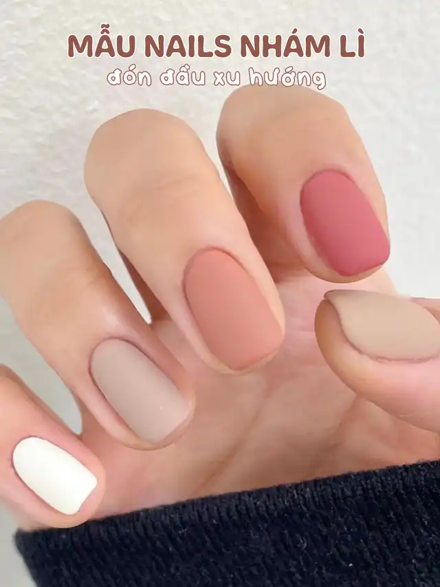 10+mẫu nail nhám hot trend cá tính dành cho các bạn gái có phong cách  minimalism