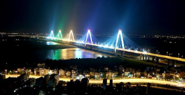 Cầu Nhật Tân, biểu tượng cầu dây văng độc đáo ở thủ đô Hà Nội